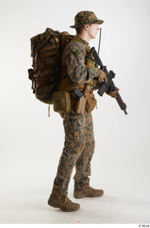 Casey Schneider Paratrooper Pose 2 holding gun standing whole body…